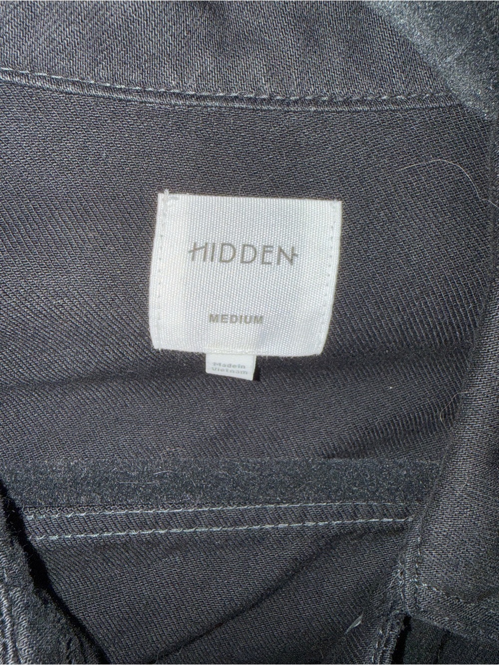 Hidden Jeans Black Cropped Frayed-Hem Denim Jacket - Women's - Picture 4 of 4